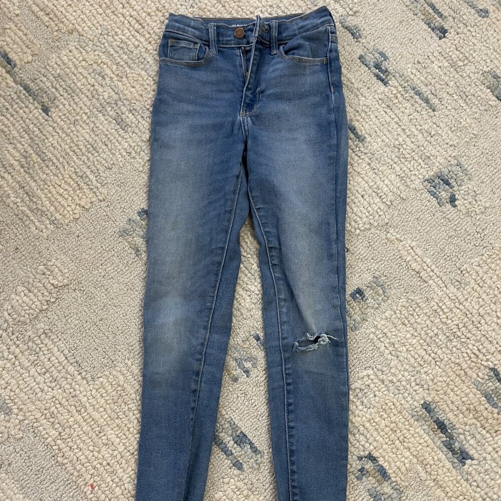 Girls Old Navy size 10 Extra High-Rise Rockstar Jeggings pre-owned